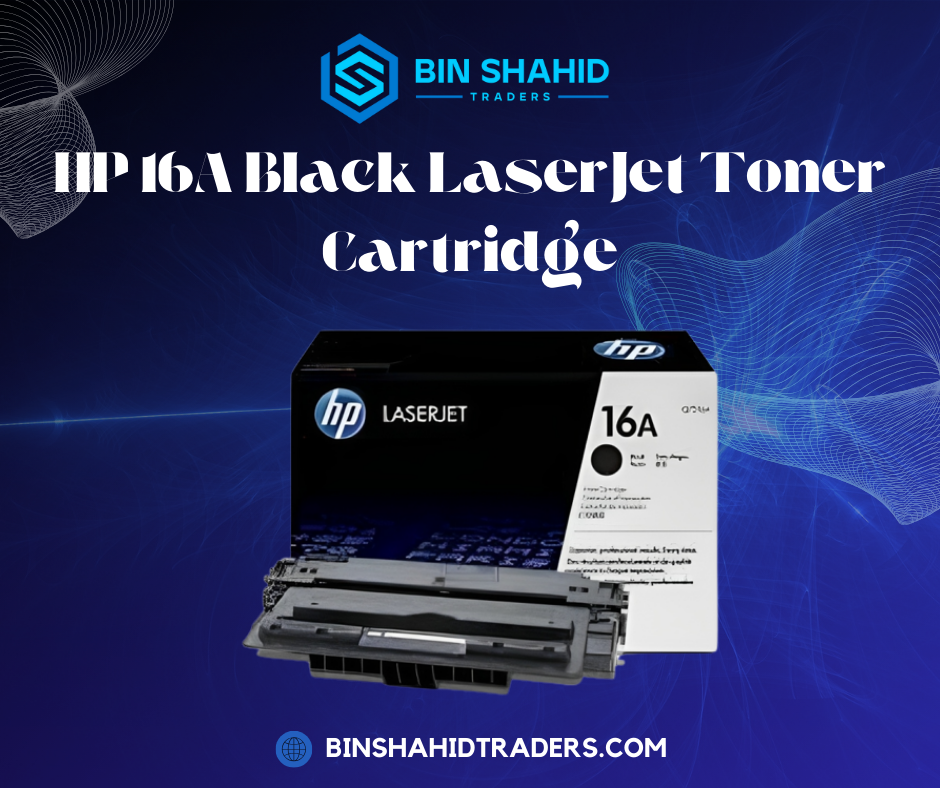 HP 16A Black Original LaserJet Toner Cartridge, Q7516A