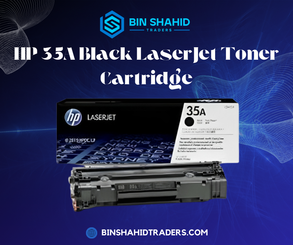 HP 35A Black Original LaserJet Toner Cartridge, CB435A