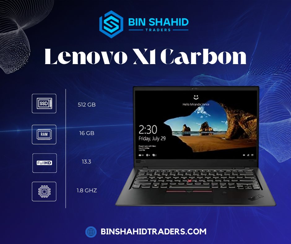 Lenovo X1 Carbon - Core i7 8th Generation