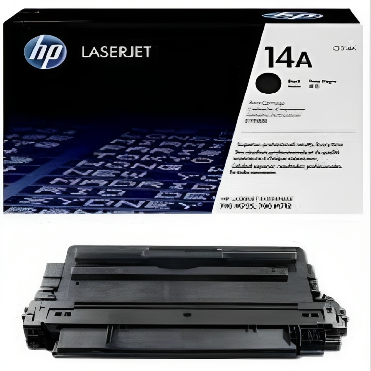 HP 14A Black Original LaserJet Toner Cartridge, CF214A