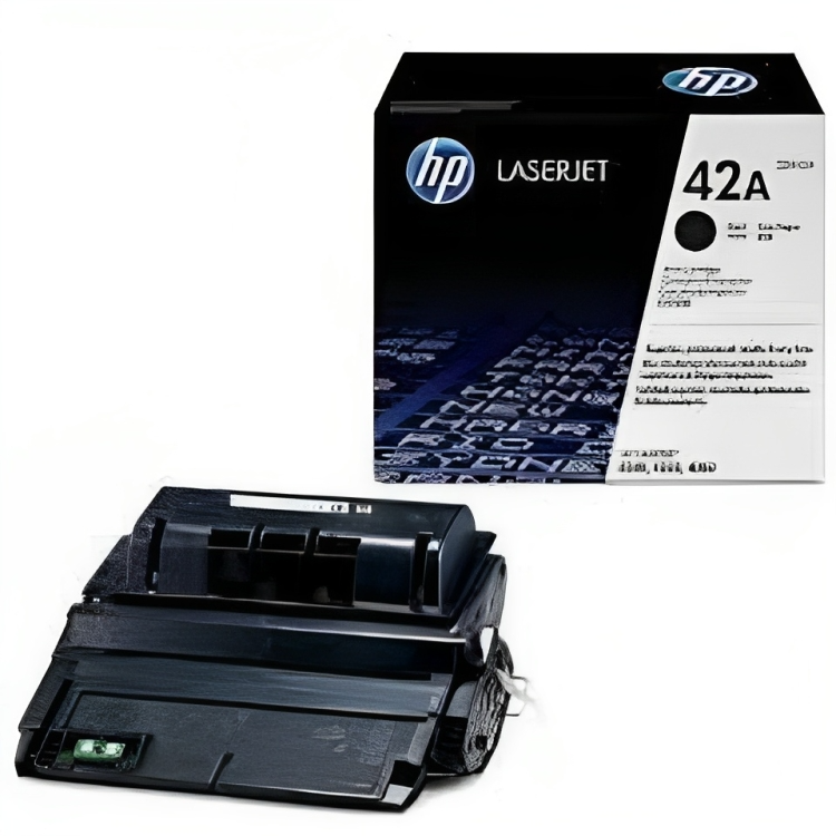 HP 42A Black Original LaserJet Toner Cartridge, Q5942A