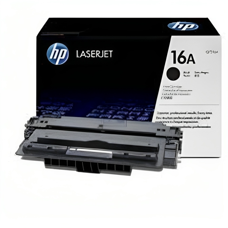 HP 16A Black Original LaserJet Toner Cartridge, Q7516A
