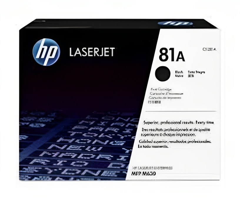 HP 81A Black Original Laser Jet Toner Cartridge, CF281A