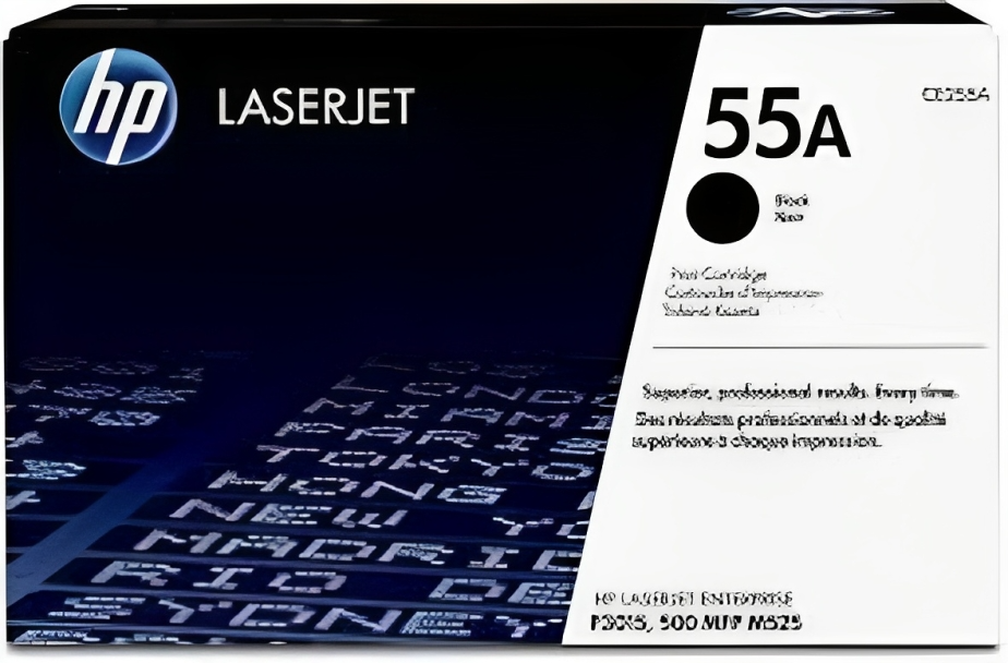 HP 55A Black Original Laser Jet Toner Cartridge, CE255A